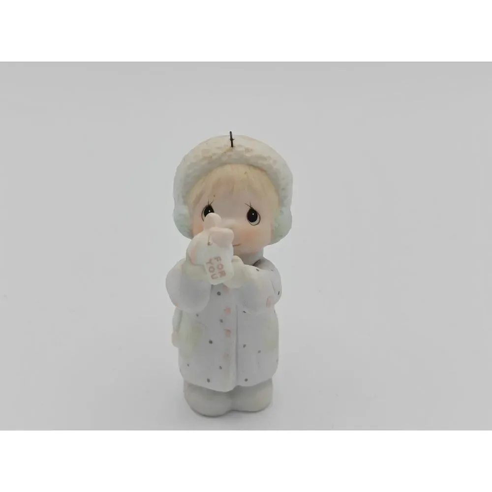 Precious Moments Im Sending You A White Christmas 112372 Enesco 1987 Ornament